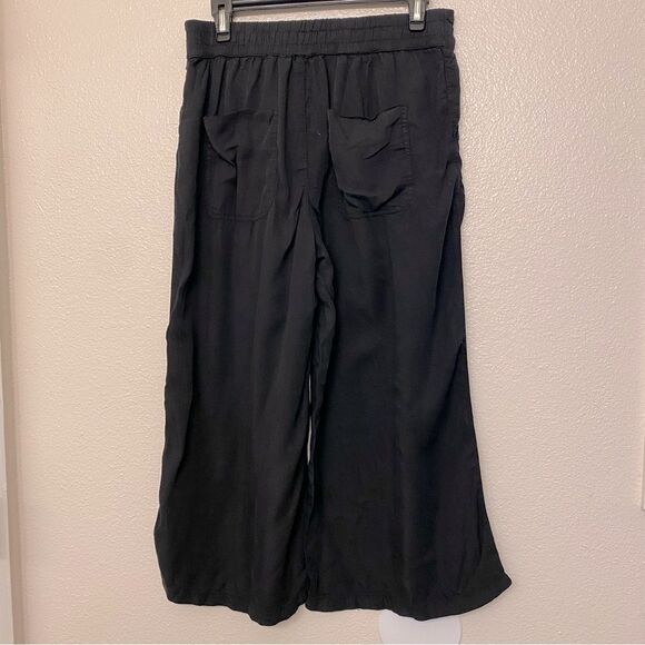 Lefties Pants - Lefties Denim Woman 100% lyocell tincel wide leg black pants trousers M - NWT